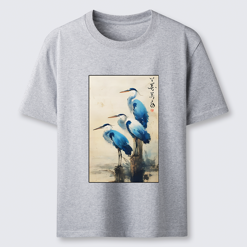 Tokyo-Tiger Great Blue Heron Japan Classic T-Shirt