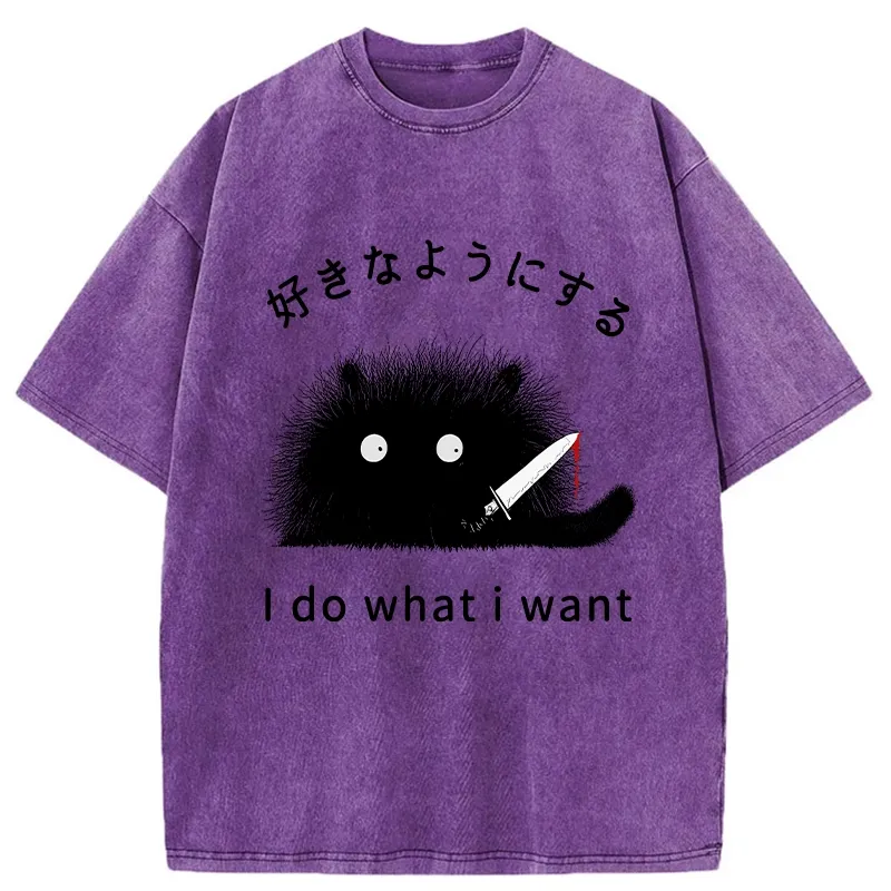 Tokyo-Tiger I Do What I Want Washed T-Shirt