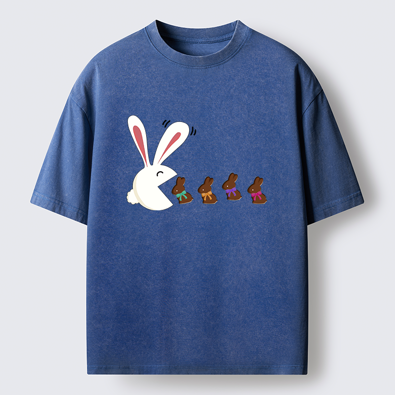 Tokyo-Tiger Fun Of The Easter Bunny Washed T-Shirt