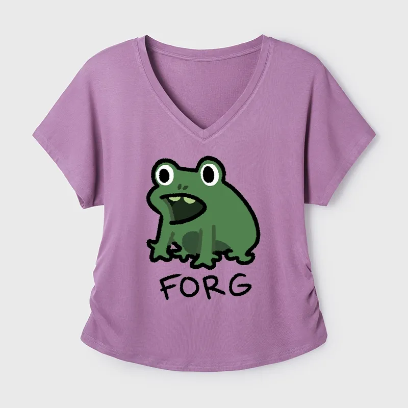 Tokyo-Tiger Funny Forg Japan Modal Dolman Sleeve T-Shirt