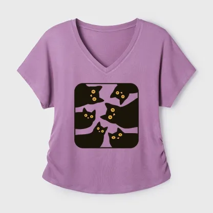 Tokyo-Tiger Cats Are Watching You Modal Dolman Sleeve T-Shirt