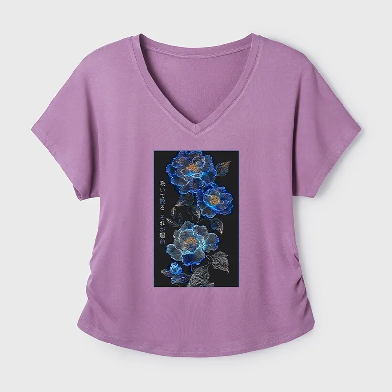 Tokyo-Tiger The Sea Of Flowers In The Darkness Modal Dolman Sleeve T-Shirt