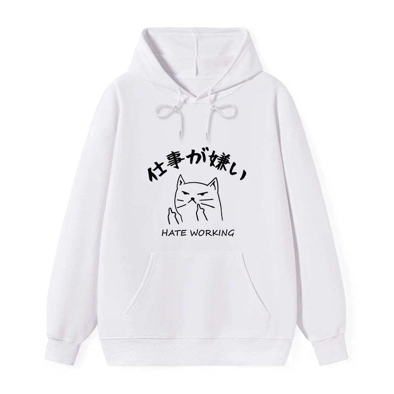 Tokyo-Tiger A Cat That Hates Work Classic Hoodie-tokyo-tiger