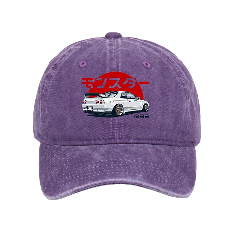 Tokyo-Tiger Monster. Skyline R32 GTR Washed Cap