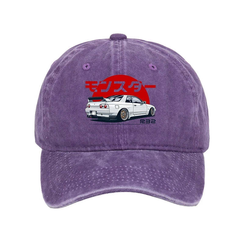Tokyo-Tiger Monster. Skyline R32 GTR Washed Cap