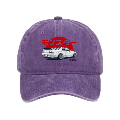 Tokyo-Tiger Monster. Skyline R32 GTR Washed Cap
