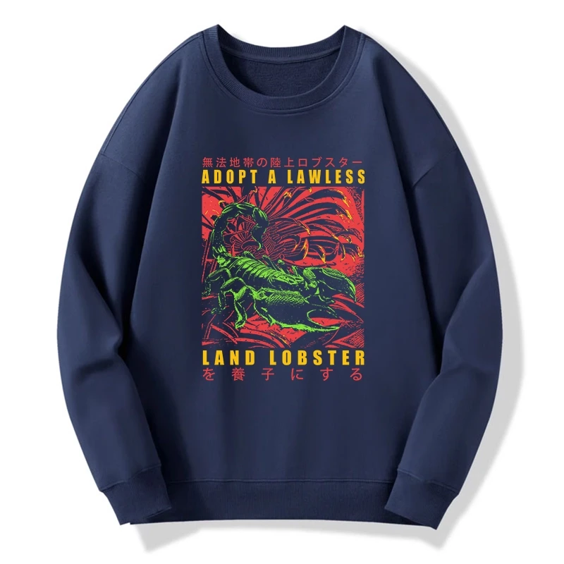 Tokyo-Tiger Adopting A Land Lobster Japanese Sweatshirt