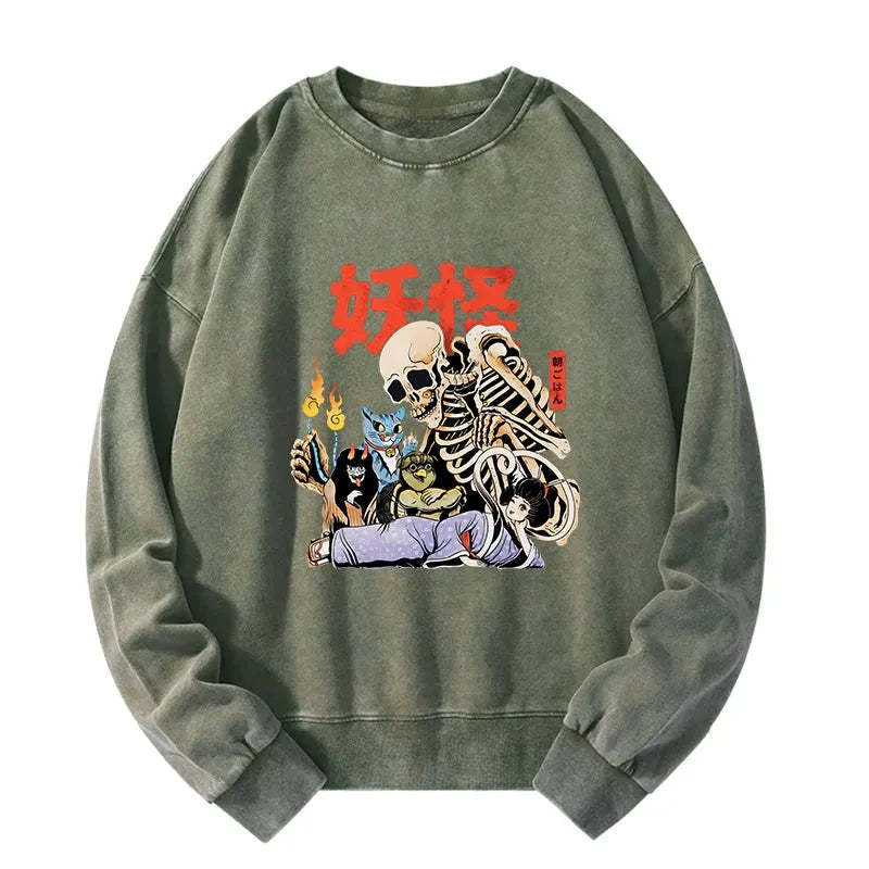 Tokyo-Tiger The Yokai Club Washed Sweatshirt