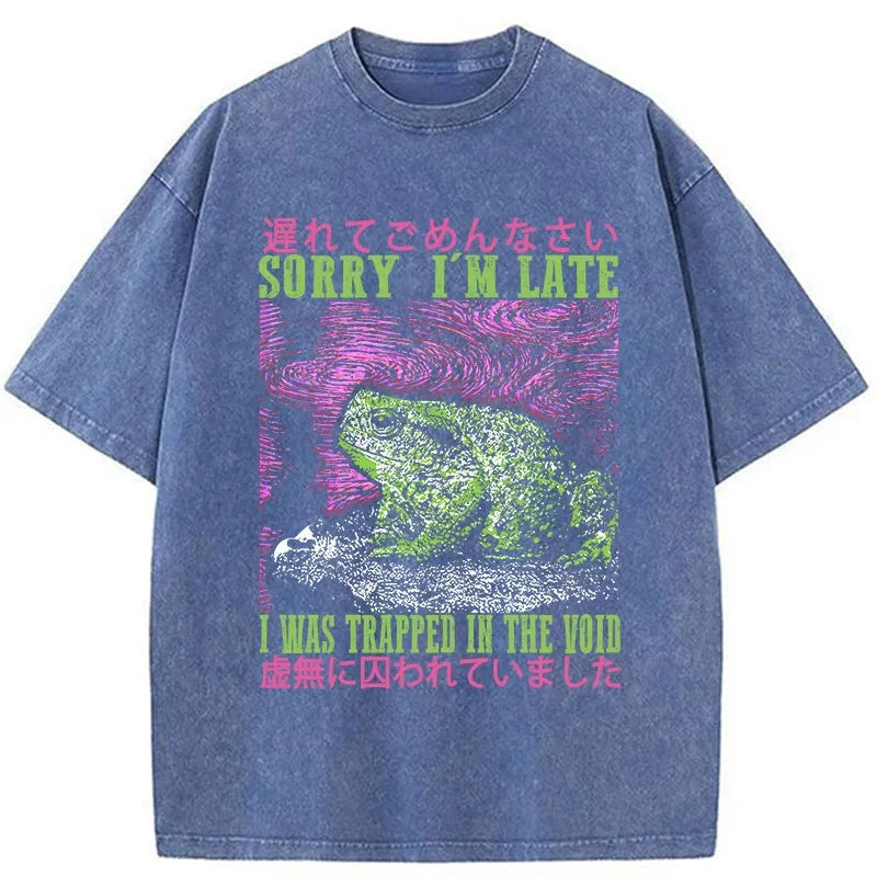 Tokyo-Tiger A Frog In Distress Japanese Washed T-Shirt