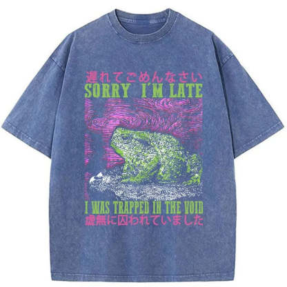 Tokyo-Tiger A Frog In Distress Japanese Washed T-Shirt