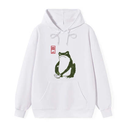 Tokyo-Tiger Woodblock Print Frog Classic Hoodie