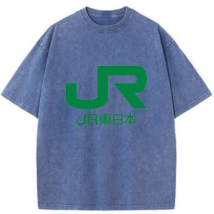 Tokyo-Tiger East Japan Railway Company Washed T-Shirt