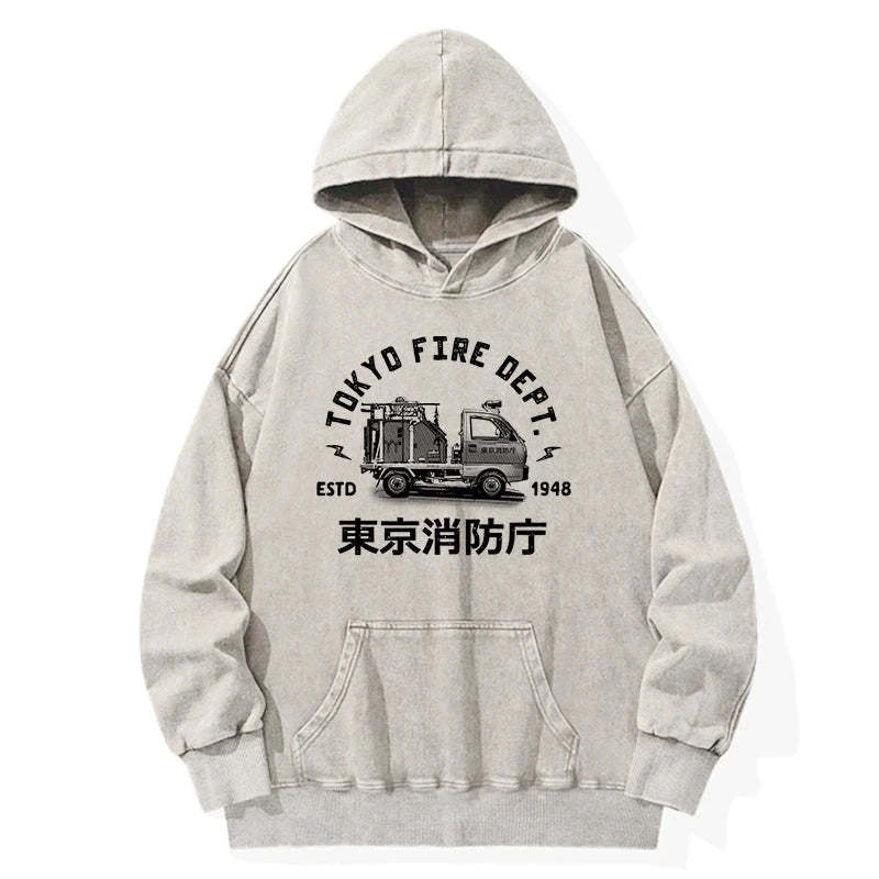Tokyo-Tiger Tokyo Fire Dept Washed Hoodie Sale