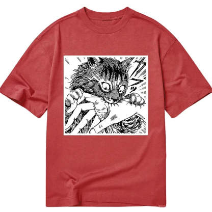 Tokyo-Tiger Creepy Cat Anime Horror Anteater Classic T-Shirt