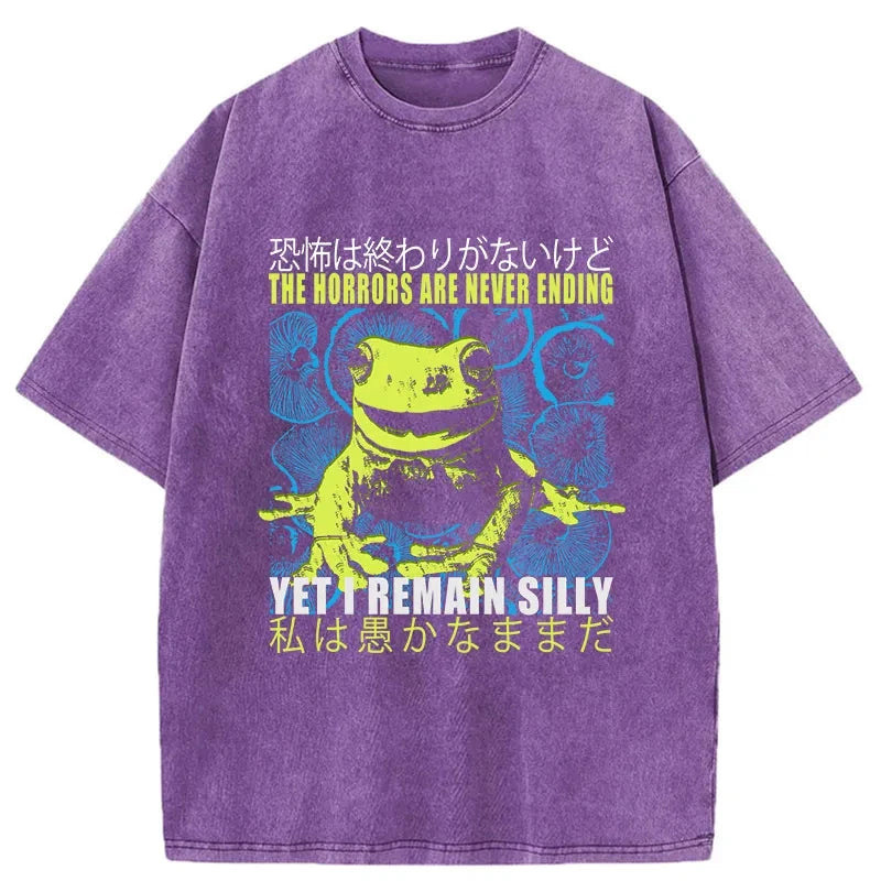 Tokyo-Tiger A Self-Aware Frog Washed T-Shirt