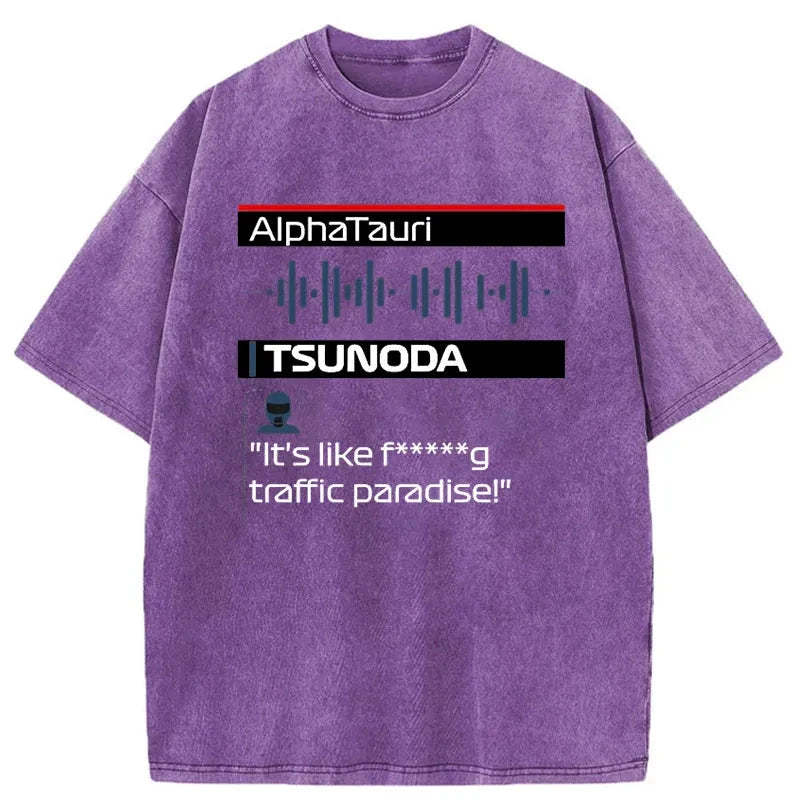 Tokyo-Tiger Yuki Tsunoda Radio Japanese Washed T-Shirt