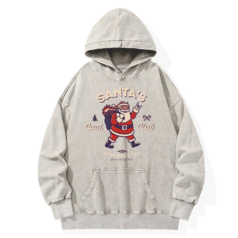 Tokyo-Tiger Santa's Coal Club Japan Washed Hoodie Sale