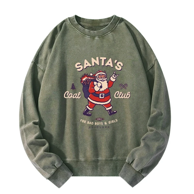 Tokyo-Tiger Santa's Coal Club Japan Washed Sweatshirt