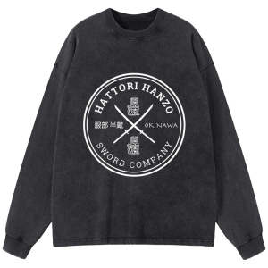 Image of Tokyo-Tiger Hattori Hanzo Sword Company Washed Long Sleeve T-Shirt