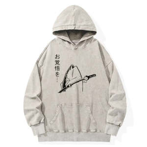 Image of Tokyo-Tiger The Fish With The Knife Japanese Washed Hoodie