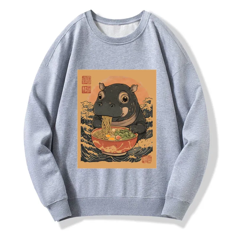 Tokyo-Tiger Moo Deng Eat Ramen Sweatshirt