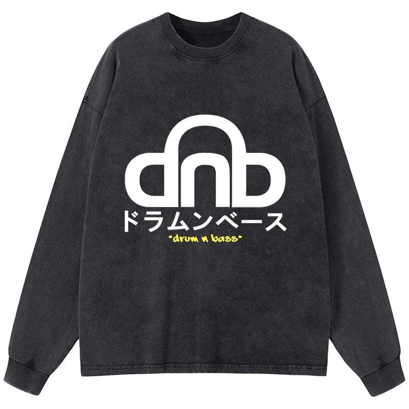 Tokyo-Tiger DNB Japan Washed Long Sleeve T-Shirt