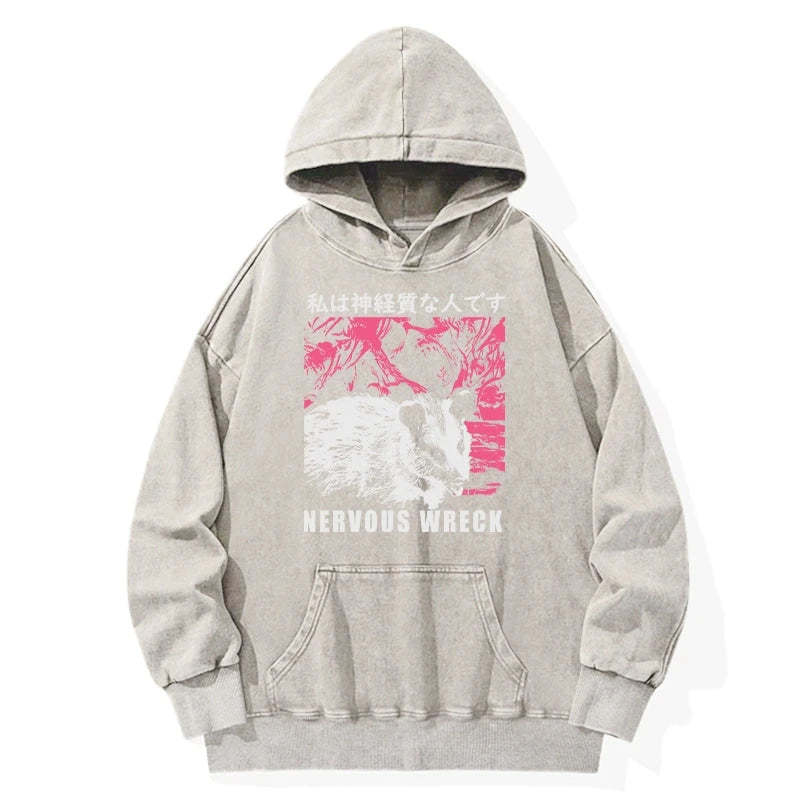 Tokyo-Tiger Nervous Wreck Washed Hoodie