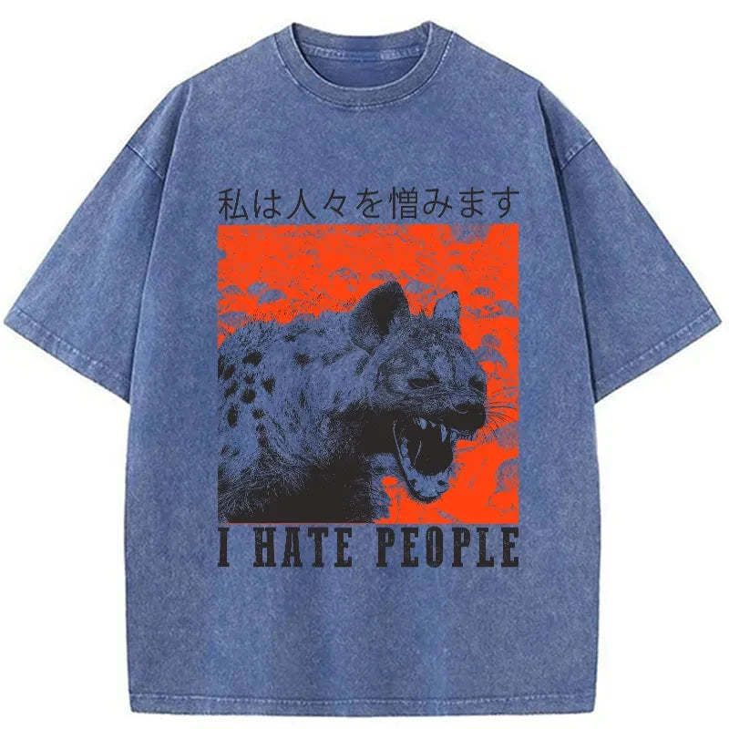 Tokyo-Tiger A Hyena That Hates Humans Washed T-Shirt