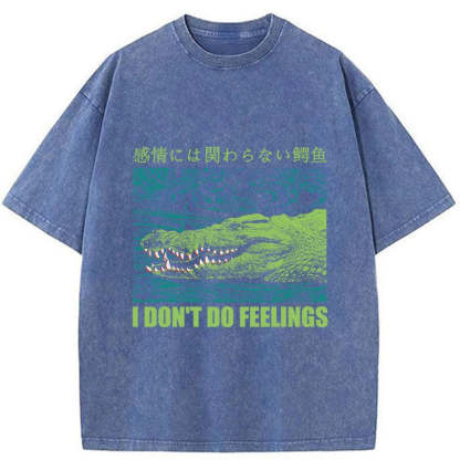 Tokyo-Tiger An Emotionless Crocodile Washed T-Shirt