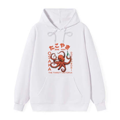 Tokyo-Tiger Octopus Drinks Soju Classic Hoodie