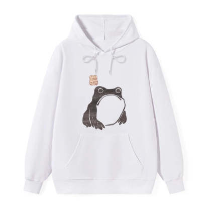 Tokyo-Tiger Matsumoto Hoji Woodblock Print Frog Classic Hoodie