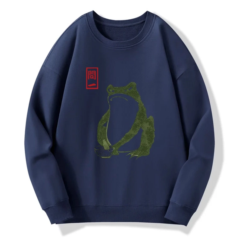 Tokyo-Tiger Woodblock Print Frog Sweatshirt