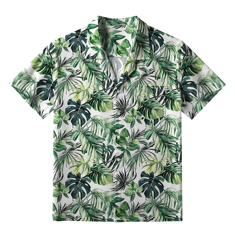 Tokyo-Tiger Tropical Leaf Dance Aloha Hawaiian Shirt