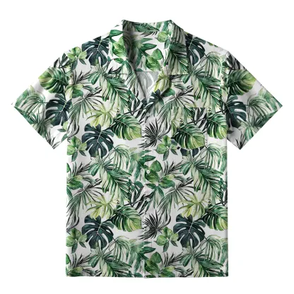 Tokyo-Tiger Tropical Leaf Dance Aloha Hawaiian Shirt