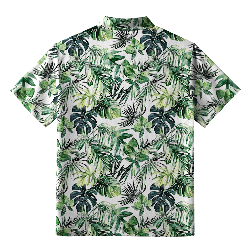 Tokyo-Tiger Tropical Leaf Dance Aloha Hawaiian Shirt