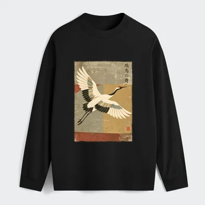 Tokyo‑Tiger Crane Spirit Classic Long Sleeve T-Shirt