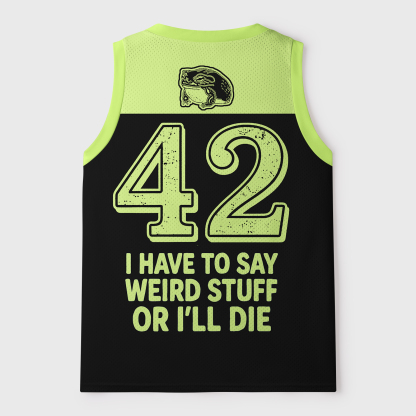 Tokyo-Tiger Weird Funny Print Frog Mesh Tank Top