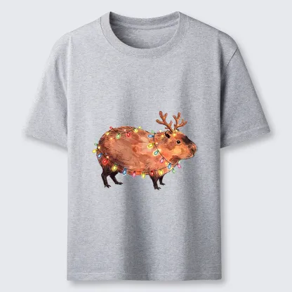 Tokyo-Tiger Christmas Capybara Glow Classic T-Shirt