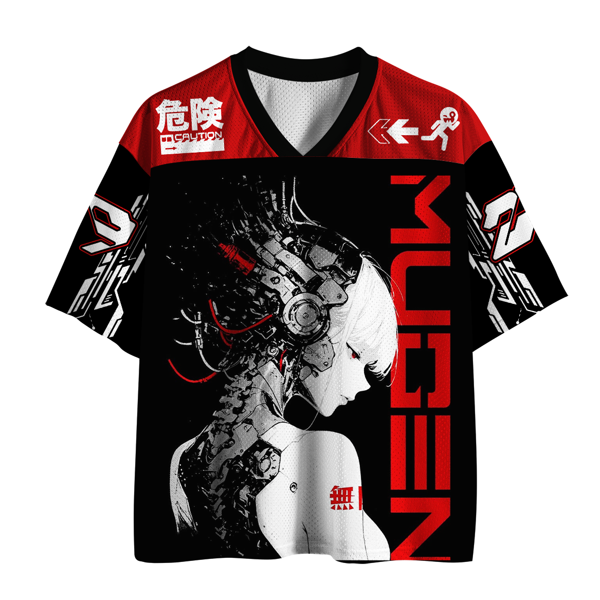 Tokyo-Tiger Self Aware Cyber Girl Mesh Jersey