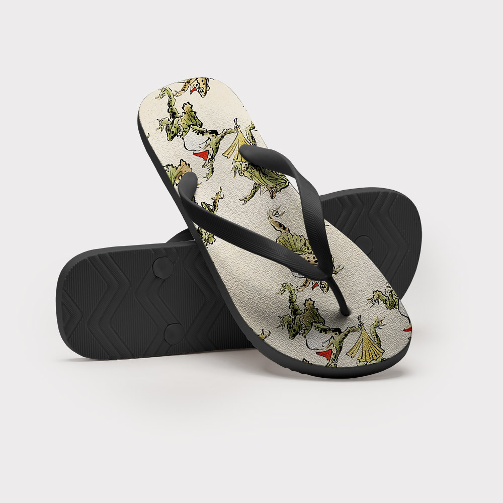 Tokyo-Tiger Frog Dance Flip Flops