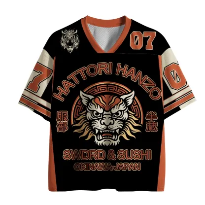 Tokyo-Tiger Hattori Lion Japanese Samurai Mesh Jersey