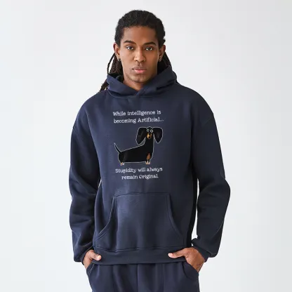 Tokyo-Tiger Dachshund Real Humor Funny Meme Adult Fleece Hoodie