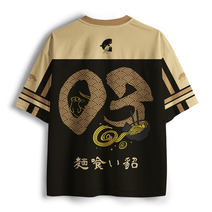 Tokyo-Tiger Ferret Eating Hot Ramen Mesh Jersey