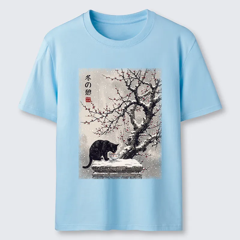Tokyo-Tiger Snow Cat Calm Vibes Classic T-Shirt
