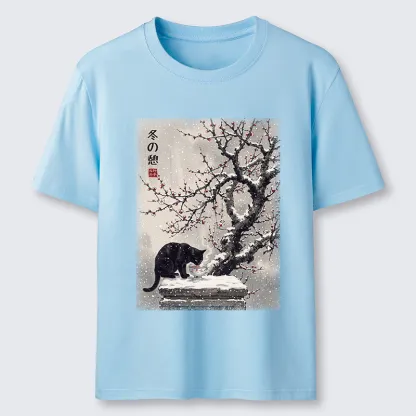 Tokyo-Tiger Snow Cat Calm Vibes Classic T-Shirt
