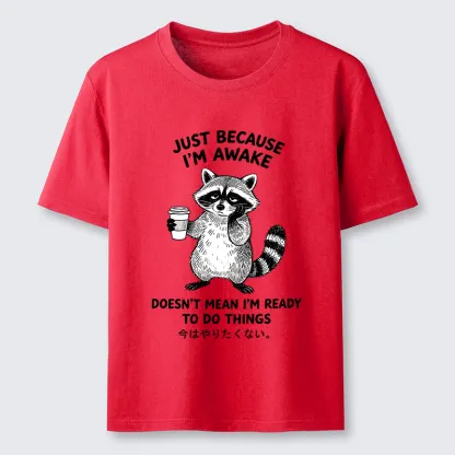 Tokyo-Tiger Tired Raccoon Coffee Classic T-Shirt
