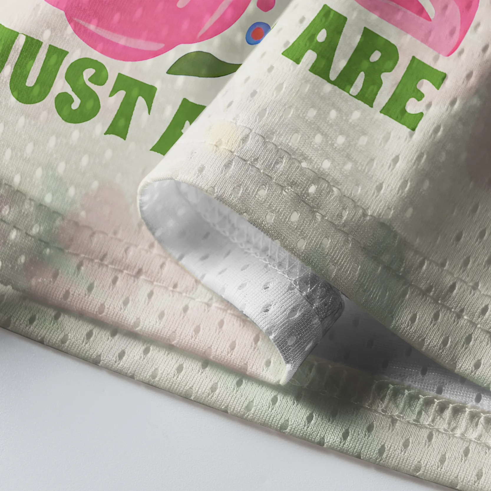 Tokyo-Tiger "You Are Enough" Self-Love Floral Mesh Jersey