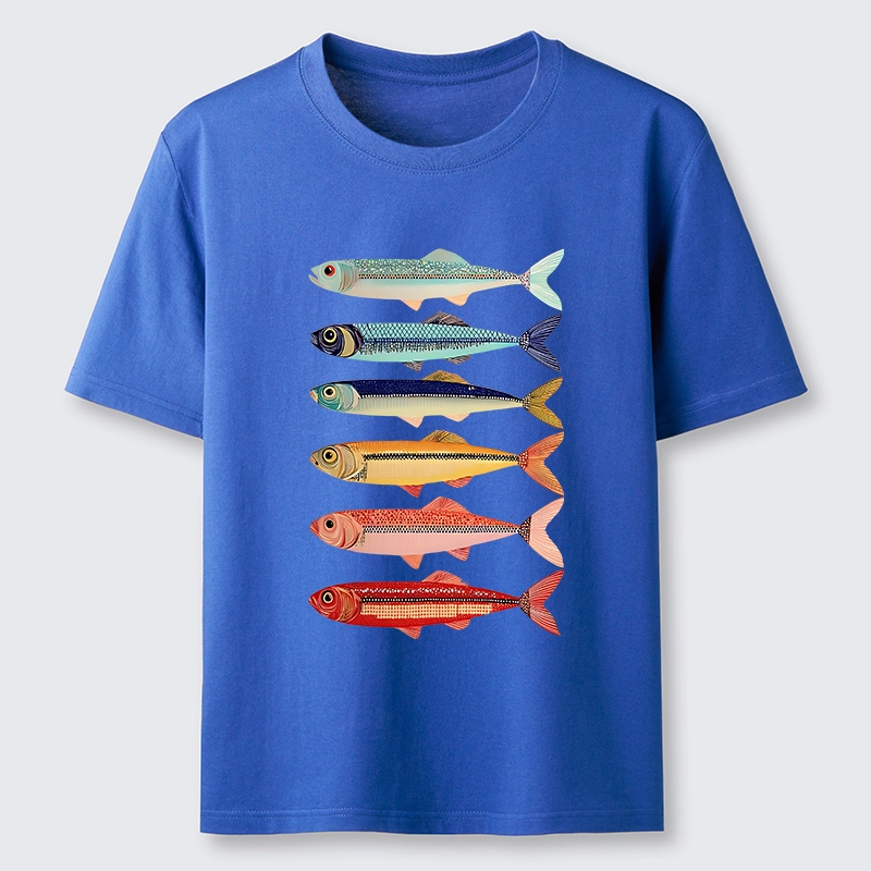 Tokyo-Tiger Colorful Fish Stack Classic T-Shirt