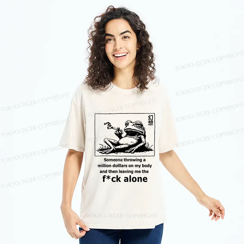 Tokyo-Tiger Frog Is Fantasizing Washed T-Shirt