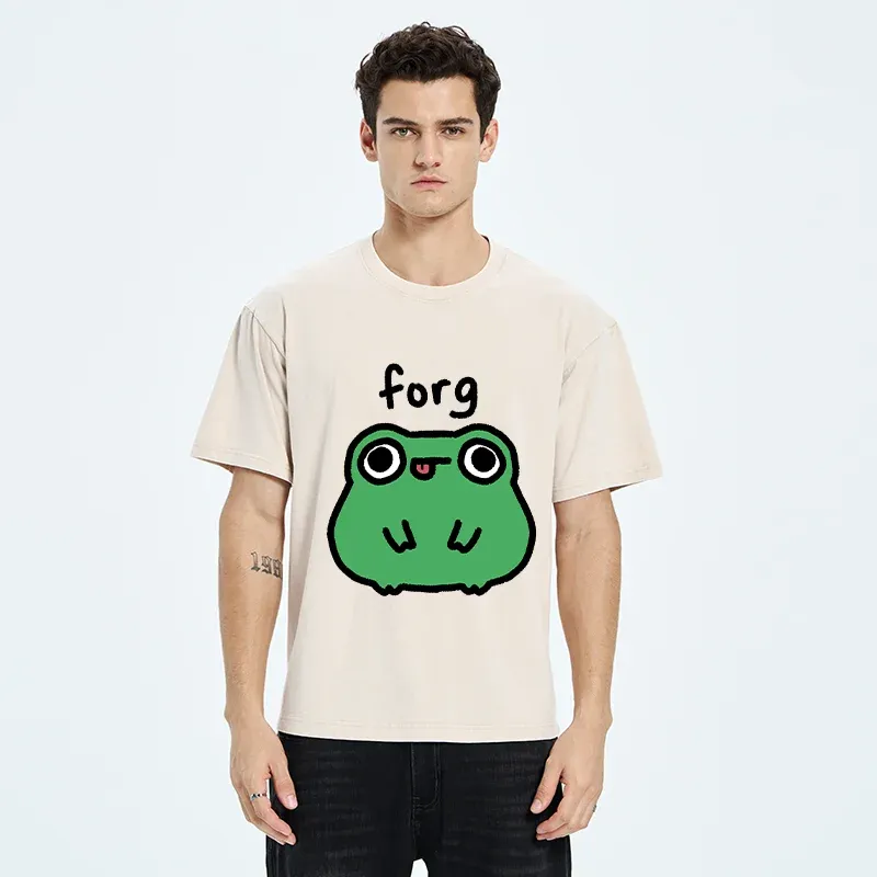 Tokyo-Tiger Stupid Frog Meme Washed T-Shirt